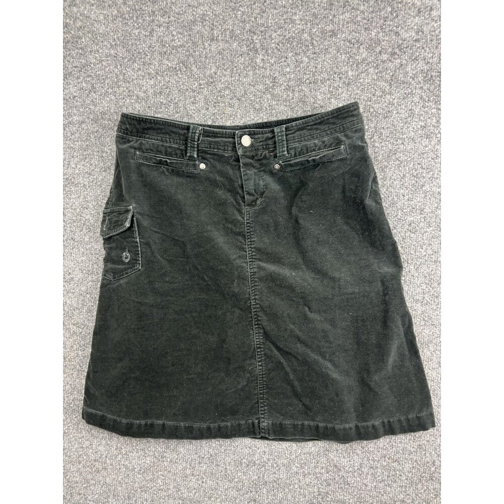 ISIS Skirt Womens 6 Gray Corduroy‎ Cargo Pocket Mini Stretch Casual Outdoor
